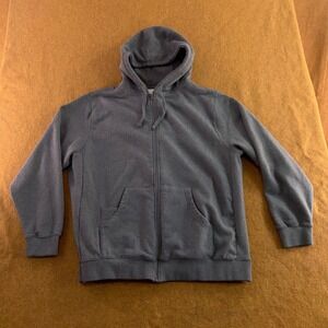 Team 365 Mens 2XL Gray Heather Fleece Full Zip Pocket Hoodie